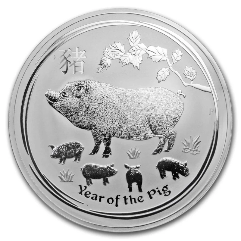 Australia Moneda de Plata Lunar II Año del Cerdo 2019 1000 g Monedas de inversión