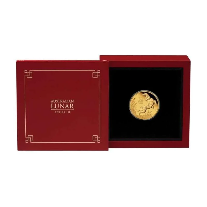 Australia Moneda de Oro Lunar III Año del Conejo 2023 Proof 1/10 oz Monedas coleccionables