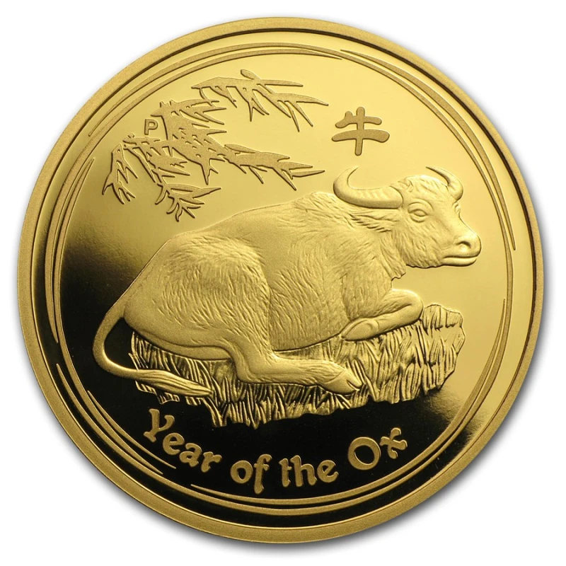 Australia Moneda de Oro Lunar II Año del Buey 2009 Proof 1 oz Monedas coleccionables