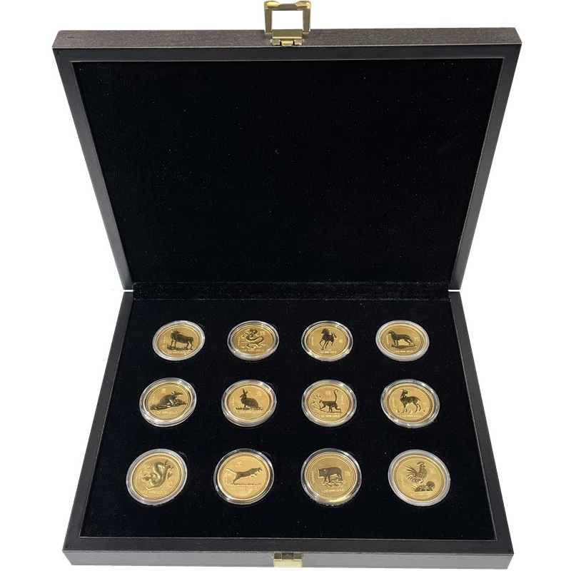 Australia Monedas de Oro Lunar I 1996-2007 12 oz Set Monedas coleccionables