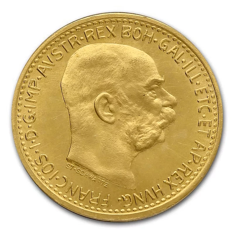 Austria Moneda de Oro 10 Kronen Franz Joseph I 3.05 g Monedas coleccionables
