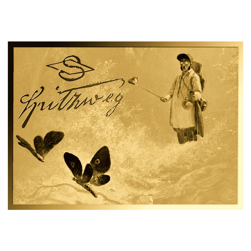 Gold Coin Chad Carl Spitzweg Butterfly Hunter 1/1000 oz  Collectible coins