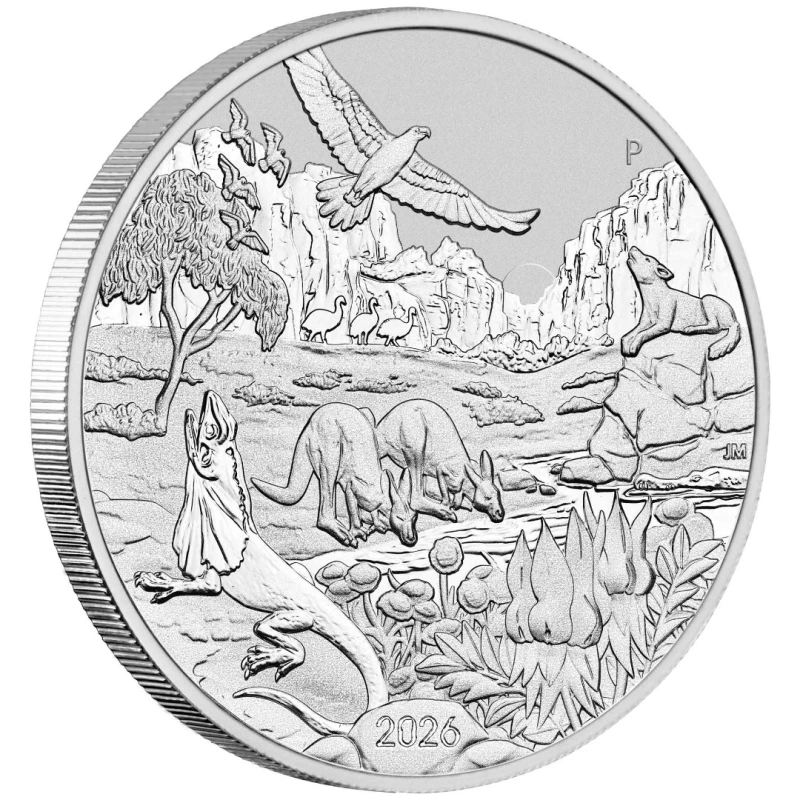 Australia Silver Coin Wonders of Australia The Outback 2026 1 oz Investment coins