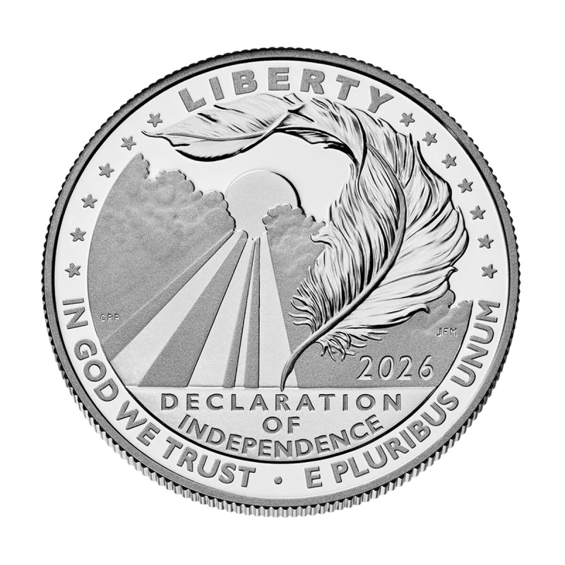 Moneda de Platino de los Estados Unidos Declaración de Independencia 2026 Proof 1 oz Monedas de inversión