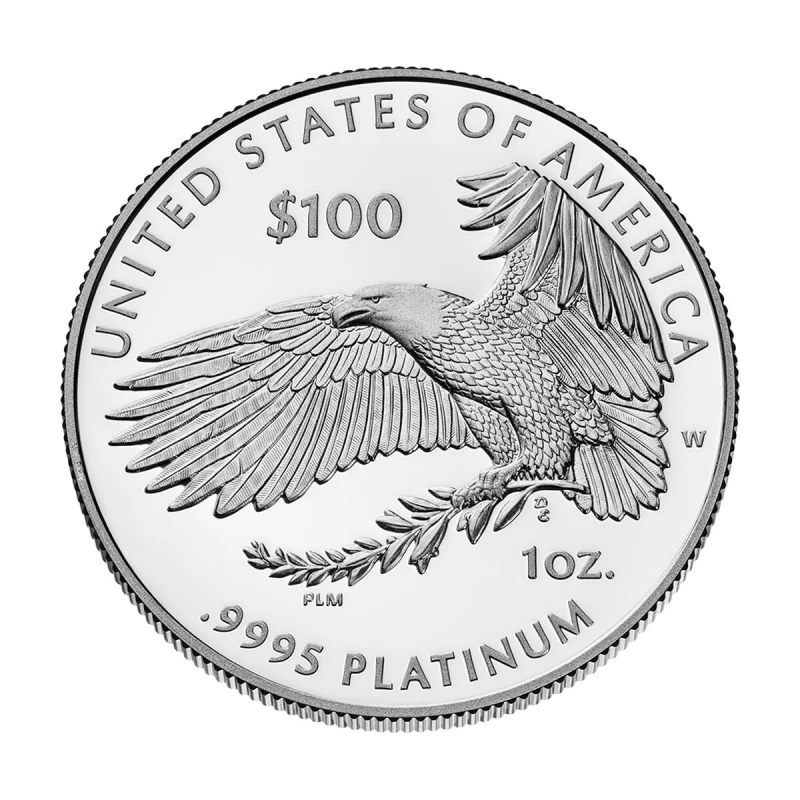 Moneda de Platino de los Estados Unidos Declaración de Independencia 2026 Proof 1 oz Monedas de inversión