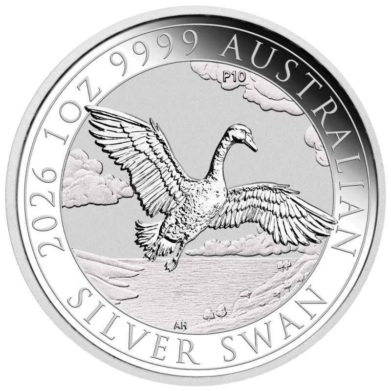Moneda de Plata de Australia Swan 2026 1 onza Monedas de inversión