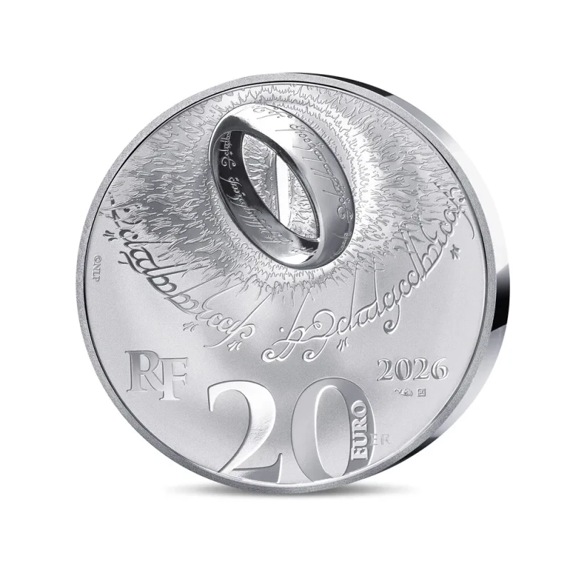 Francia Moneda de Plata El Señor de los Anillos 2026 Proof 1 oz Monedas coleccionables