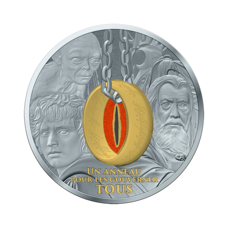 Francia Moneda de Plata El Señor de los Anillos 2026 Proof 1 oz Monedas coleccionables