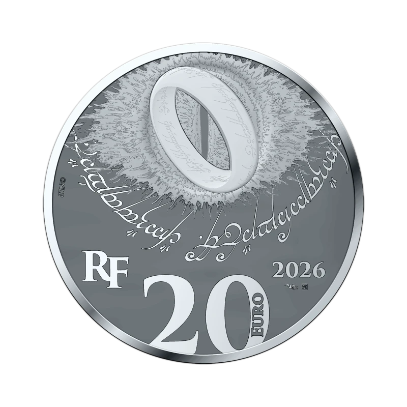 Francia Moneda de Plata El Señor de los Anillos 2026 Proof 1 oz Monedas coleccionables