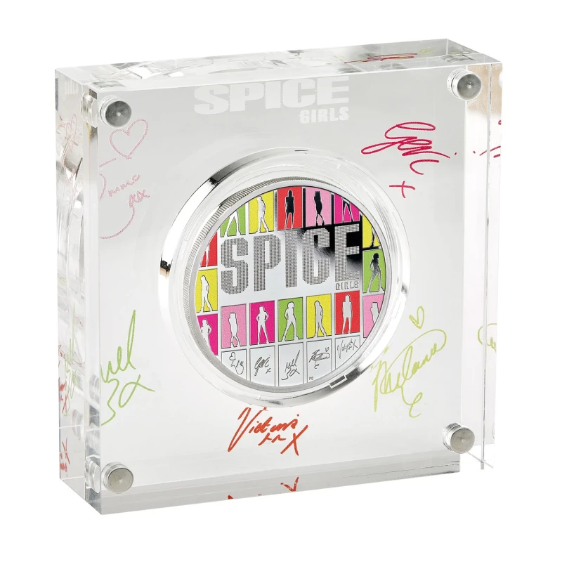 Reino Unido Moneda de Plata Spice Girls 2026 Proof Colored 1 oz Monedas coleccionables