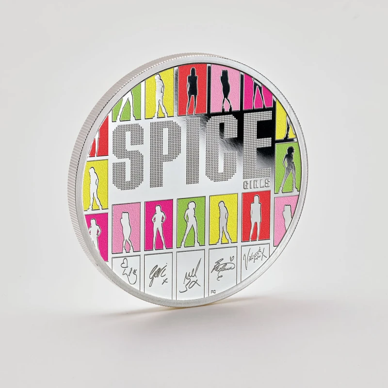 Reino Unido Moneda de Plata Spice Girls 2026 Proof Colored 1 oz Monedas coleccionables