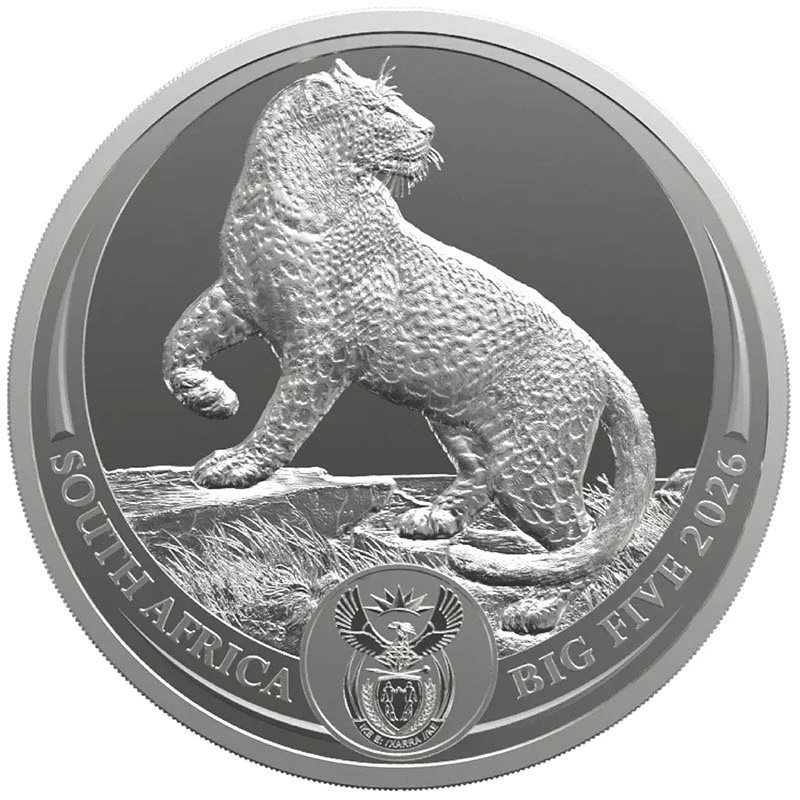 Sudáfrica Moneda de Plata Leopardo 2026 1 onza Monedas coleccionables
