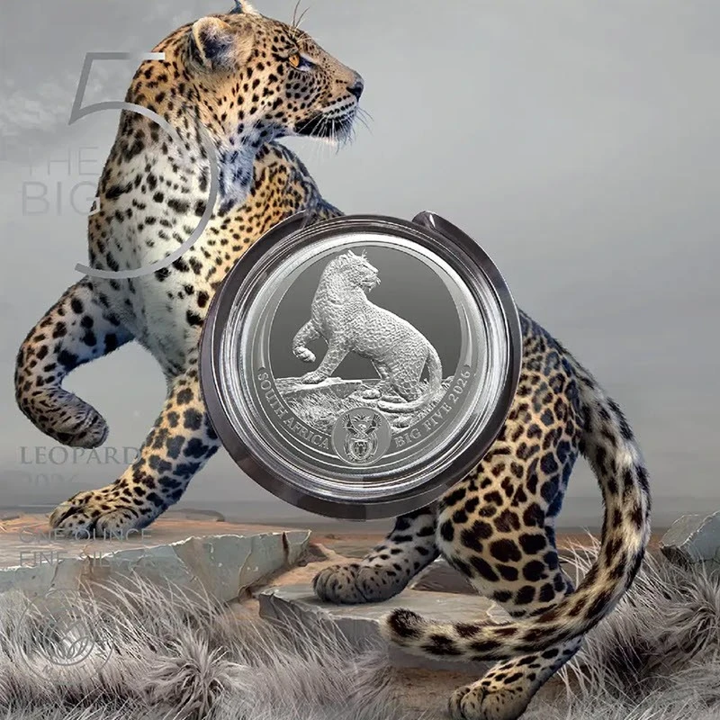 Sudáfrica Moneda de Plata Leopardo 2026 1 onza Monedas coleccionables